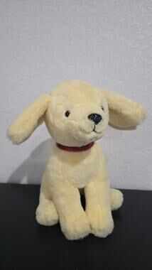 Yellow Labrador Retriever Plush FAO Schwartz Stuffed Animal Puppy Dog 11" NWT
